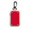 Key Ring, Safety Reflector Flashlight - Red